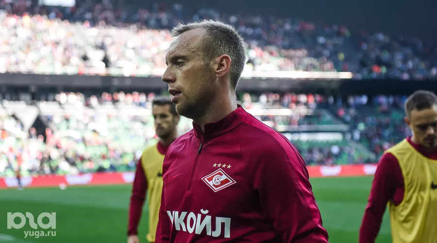 Матч «Краснодар» — «Спартак» 5 марта 2017 года. Денис Глушаков &copy;&nbsp;Фото Елены Синеок, Юга.ру