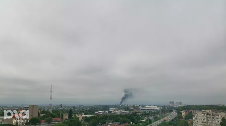 Пожар на НПЗ в Краснодаре &copy;&nbsp;Фото Яры Гуляевой, Юга.ру