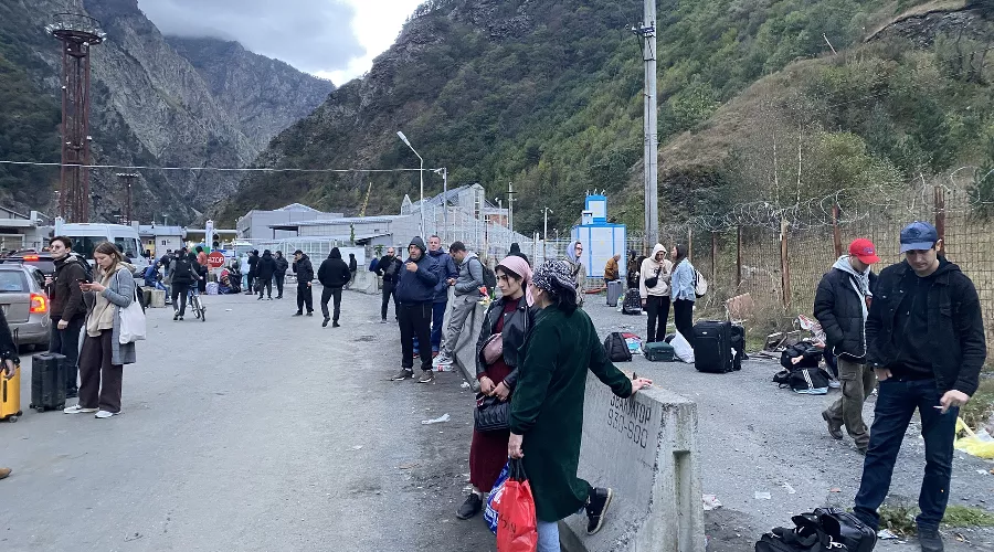 Верхний Ларс, на российском КПП &copy;&nbsp;Фото Валерии