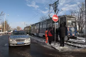 В Краснодаре начали строить трамвайную линию на улице Московской &copy;&nbsp;Фото Дмитрия Пославского, Юга.ру