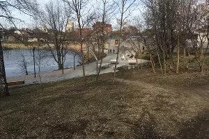 Парк у стадиона &laquo;Кубань&raquo;, январь 2023 &copy;&nbsp;Фото Александра Гончаренко, Юга.ру