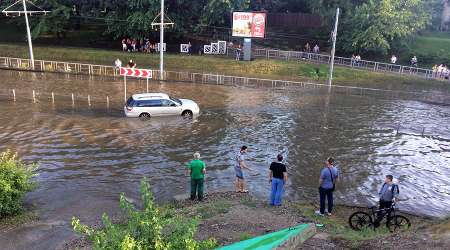 Последствия ливня в Краснодаре &copy;&nbsp;Фото Дмитрия Пославского, Юга.ру