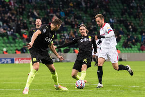 Матч «Краснодар» — «Севилья», Краснодар, 25 ноября 2020 года &copy;&nbsp;Фото Елены Синеок, Юга.ру