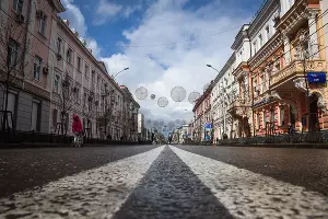 Центр Краснодара — улица Красная  &copy;&nbsp;Фото Елены Синеок, Юга.ру