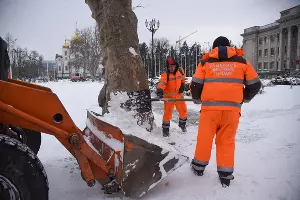 Снегопад в Краснодаре &copy;&nbsp;Елена Синеок, ЮГА.ру