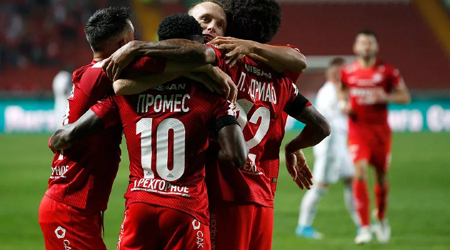 «Спартак» одержал победу в Грозном &copy;&nbsp;Фото с сайта rfpl.org