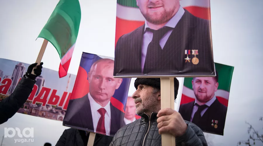Митинг в поддержку Кадырова в Грозном &copy;&nbsp;Антон Подгайко, ЮГА.ру