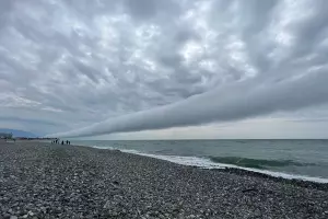 «Утренняя глория» в Сочи &copy;&nbsp;Скриншот фото из телеграм-канала &laquo;Погода в Сочи&raquo;