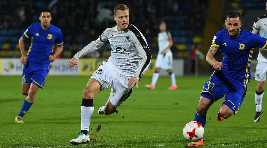 Матч чемпионата России по футболу «Ростов» — «Краснодар». Виктор Классон &copy;&nbsp;Фото пресс-службы ФК &laquo;Краснодар&raquo;