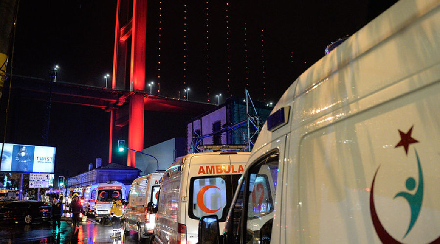 теракт в ночном клубе в Стамбуле © фото предоставлено EPA/STR TURKEY OUT