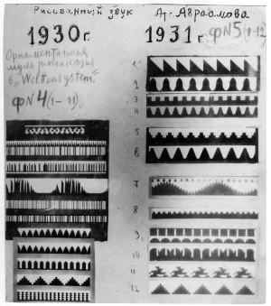 &laquo;Рисованный звук&raquo; в черновиках Арсения Авраамова (1930-1931), общественное достояние
