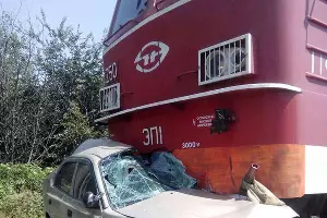 ДТП на перегоне Абинская – Крымская &copy;&nbsp;Фото пресс-службы СКЖД