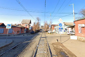 Угол улиц Садовой и Длинной в Краснодаре © Скриншот сайта Google.com/maps