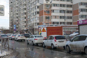 В Краснодаре начали строить трамвайную линию на улице Московской &copy;&nbsp;Фото Дмитрия Пославского, Юга.ру