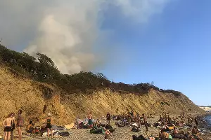 Пожар в заповеднике «Утриш» &copy;&nbsp;Фото Марии Сотсковой