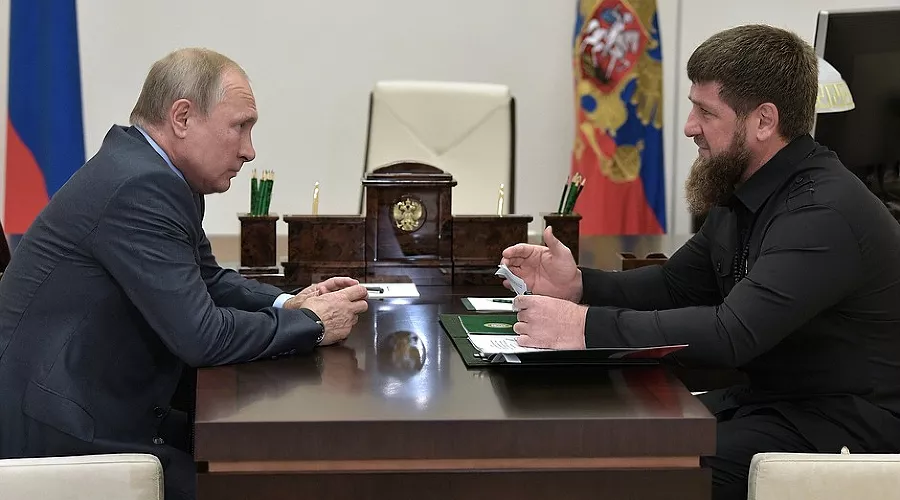 Владимир Путин и Рамзан Кадыров &copy;&nbsp;Фото пресс-службы администрации президента РФ