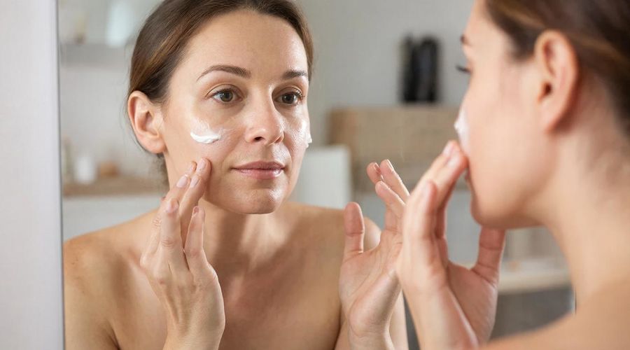 крем лицо женщина © Изображение сгенерировано с помощью Gigachat