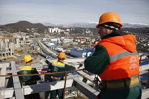 Стройка в Олимпийском парке &copy;&nbsp;Влад Александров. ЮГА.ру