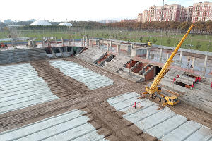 Cтройка нового стадиона ФК «Краснодар» &copy;&nbsp;Фото Евгения Таранжина