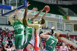 «Локомотив-Кубань» переиграл УНИКС в Казани &copy;&nbsp;Фото пресс-службы ПБК &laquo;Локомотив-Кубань&raquo;