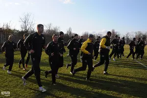 Вторая тренировка ФК "Кубань" в новом году &copy;&nbsp;Елена Синеок. ЮГА.ру