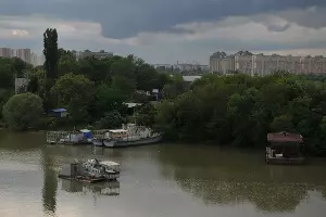 Пашковский затон. Вид на Краснодар &copy;&nbsp;Фото Марины Солошко, Юга.ру