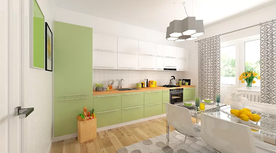 скандинавия_ кухня с мебелью &copy;&nbsp;Фото Юга.ру