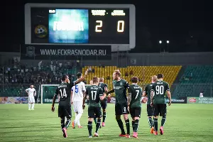 ФК "Краснодар" обыграл "Слован" в матче Лиги Европы со счетом 2:0 &copy;&nbsp;Елена Синеок, ЮГА.ру