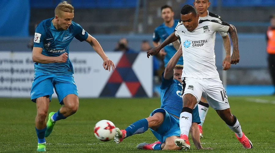 Матч чемпионата России «Зенит» — «Краснодар». Франсишку Вандерсон &copy;&nbsp;Фото с официального сайта ФК &laquo;Краснодар&raquo;, fckrasnodar.ru