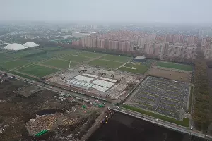 Cтройка нового стадиона ФК «Краснодар» &copy;&nbsp;Фото Евгения Таранжина