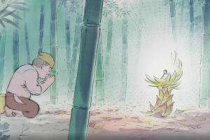 Кадр из анимационного фильма «Сказание о принцессе Кагуя» © Скриншот с сайта kion.ru