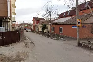 Въезд в переулок Кубанонабережный с улицы Мира будет закрыт с 10 марта 2024 года &copy;&nbsp;Скриншот сайта Maps.google.com