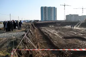 Строительство школы в Новознаменском районе &copy;&nbsp;Фото пресс-службы администрации Краснодара