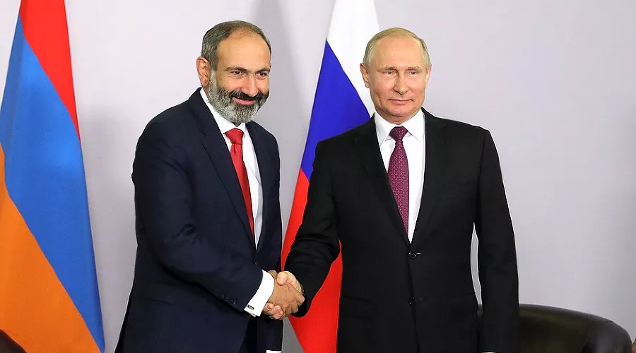 Владимир Путин и Никол Пашинян &copy;&nbsp;Фото пресс-службы администрации президента РФ