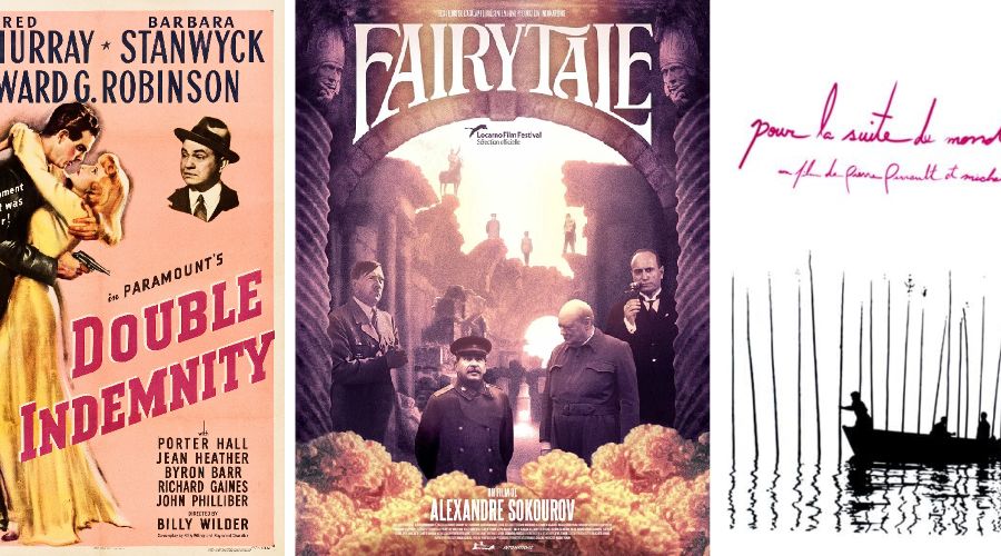 Постеры фильмов первого сезона киноклуба «Не проецируй»: «Двойная страховка», «Сказка», «Для остального мира» &copy;&nbsp;Коллаж Юга.ру