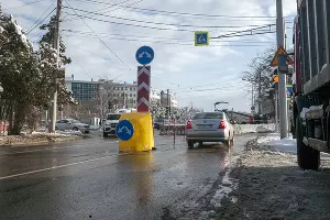 В Краснодаре начали строить трамвайную линию на улице Московской &copy;&nbsp;Фото Дмитрия Пославского, Юга.ру