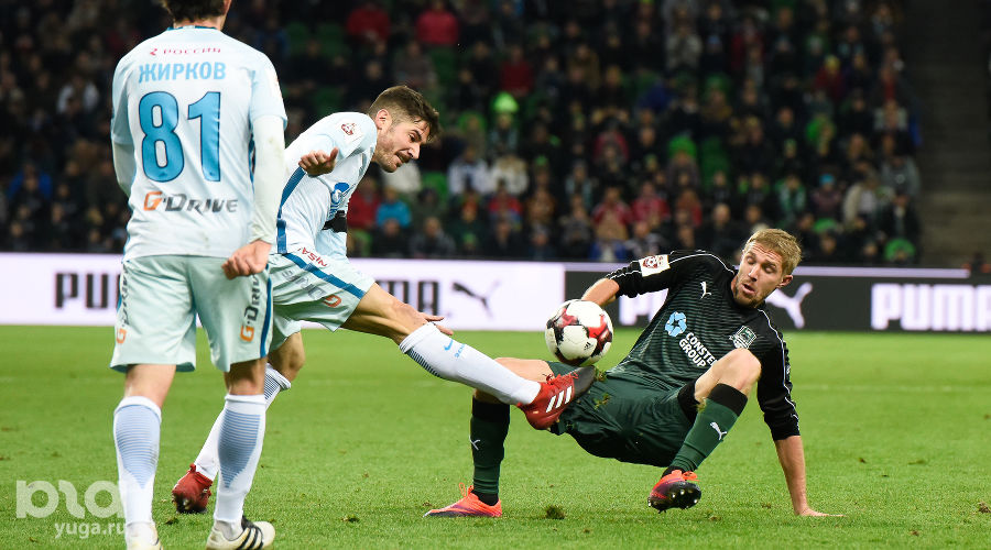 ФК «Краснодар» вырвал победу у питерского «Зенита» &copy;&nbsp;Елена Синеок, Юга.ру