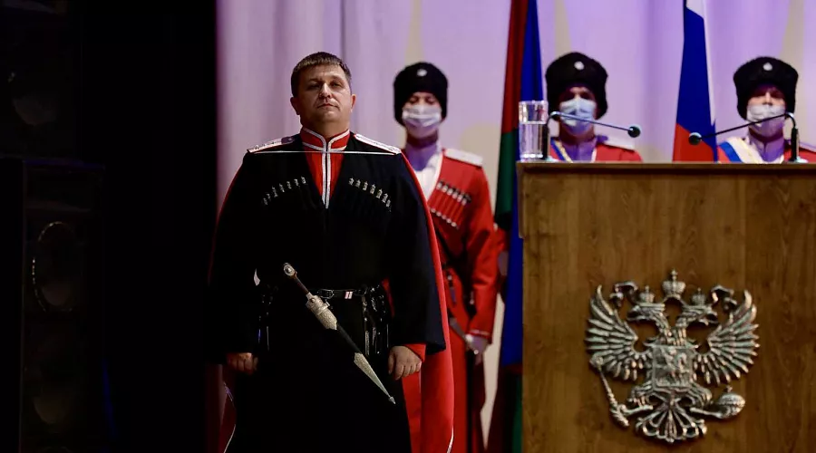 Новый атаман Кубанского казачьего войска Александр Власов &copy;&nbsp;Фото пресс-службы администрации Краснодарского края