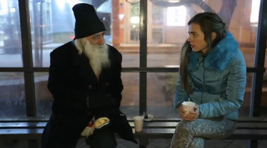 Дядя Миша и Ксения Дели &copy;&nbsp;Скриншот из видео реалити-шоу &laquo;Секретный миллионер&raquo;