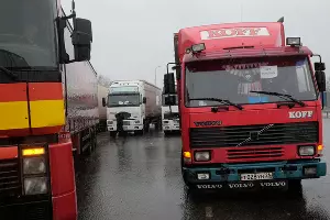 Забастовка дальнобойщиков против сборов с фур в Ставрополе &copy;&nbsp;Эдуард Корниенко, ЮГА.ру