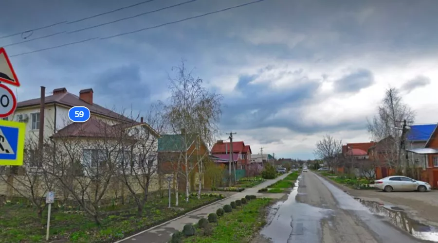 Жилой район Новознаменский, улица Становая 2021 год &copy;&nbsp;Скриншот страницы сервиса &laquo;Яндекс Карты&raquo;