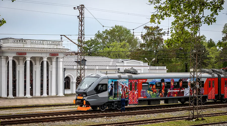 Поезд «Диоскурия»  &copy;&nbsp;Скриншот фото с сайта rzd.ru