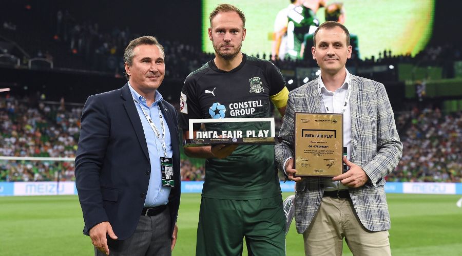 Павел Суворов, Андреас Гранквист и Александр Егоров © Фото с официального сайта ФК «Краснодар», fckrasnodar.ru