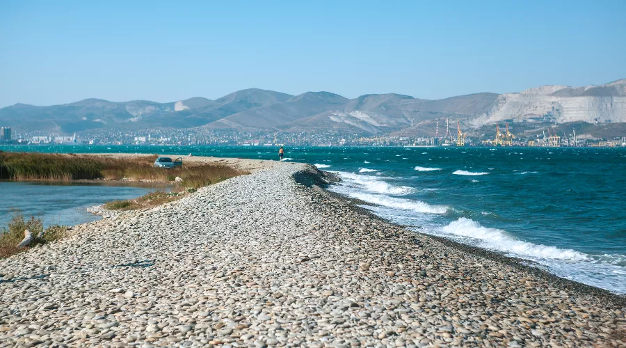 Суджукская коса в Новороссийске &copy;&nbsp;Фото Евгения Маханько