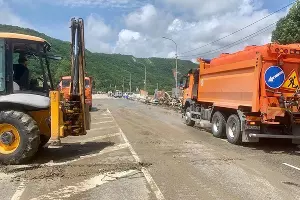 Ремонт трассы А147 &copy;&nbsp;Фотографии пресс-службы ФКУ Упрдор &laquo;Черноморье&raquo;