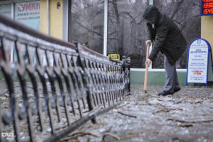 Последствия ледяного дождя в Краснодаре &copy;&nbsp;Елена Синеок, ЮГА.ру
