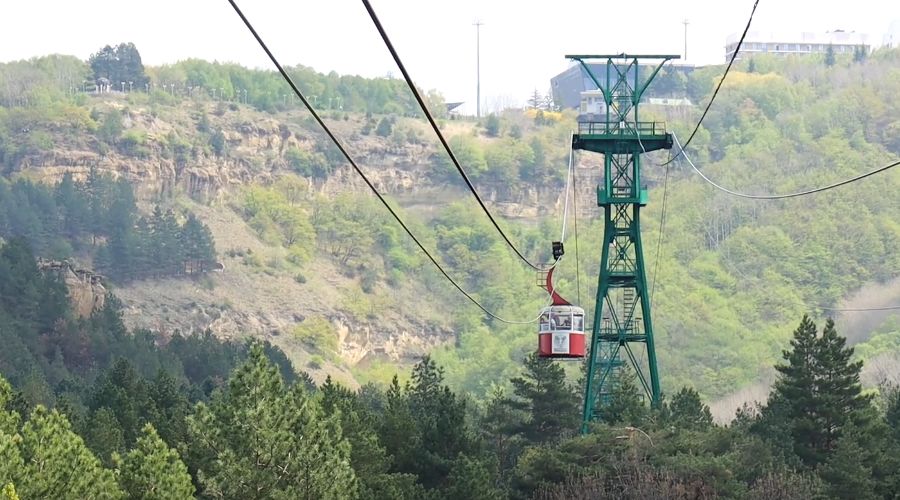 Канатная дорога в Кисловодске &copy;&nbsp;Скриншот видео с Rutube-канала &laquo;Дойди сам&raquo;