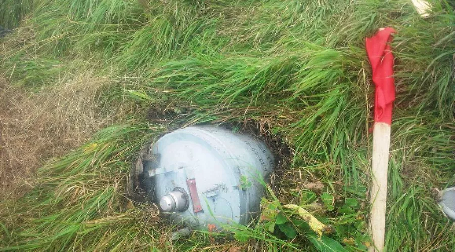 Авиабомба &copy;&nbsp;Фото пресс-службы ГУ МЧС по ЧР