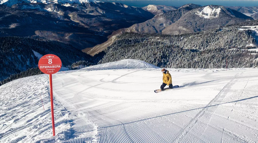 Горный курорт «Роза Хутор» &copy;&nbsp;Фото пресс-службы горного курорта &laquo;Роза Хутор&raquo;