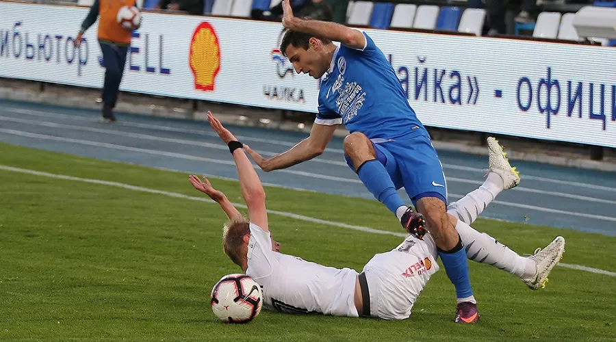 Матч ПФЛ «Чайка» — «Черноморец». 13 мая 2019 года &copy;&nbsp;Фото пресс-службы ФК &laquo;Чайка&raquo;